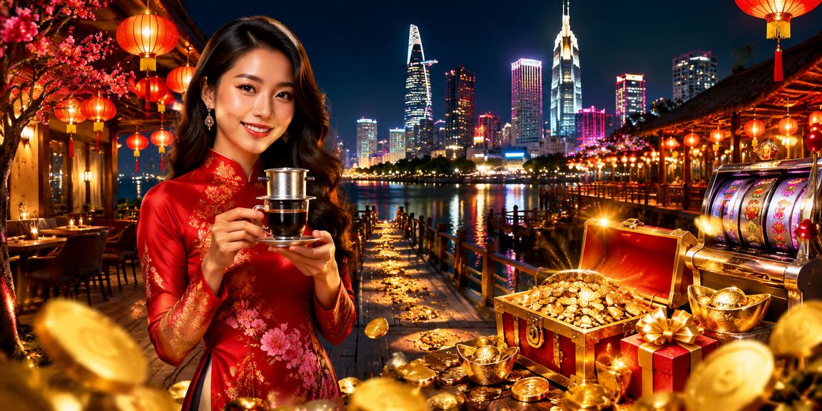 Người chơi thưởng thức slot game cùng cà phê sáng tại TP Hồ Chí Minh